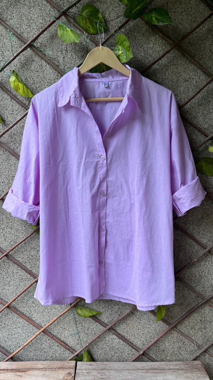 SOLID COTTON SHIRTS