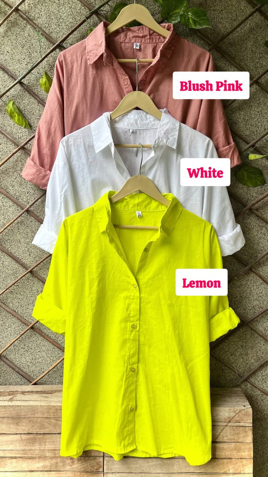 SOLID COTTON SHIRTS