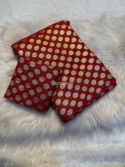 Pure Viscose Georgette Saree