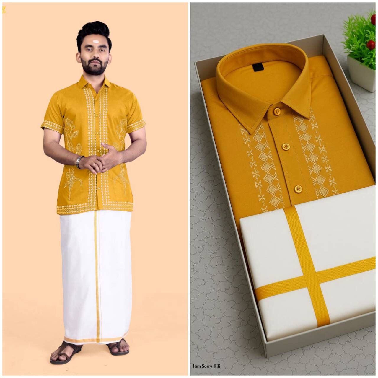 NEW LUNCHING PARTY WEAR MEN’S SHIRT With Dhoti