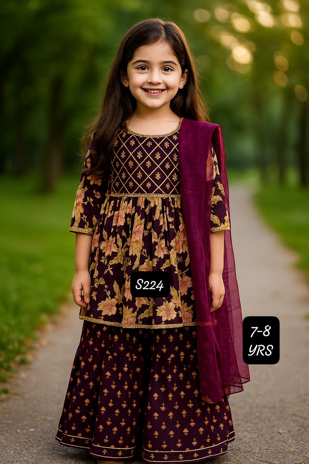 COTTON KURTI SHARARA AND DUPATTA SET⭐⭐