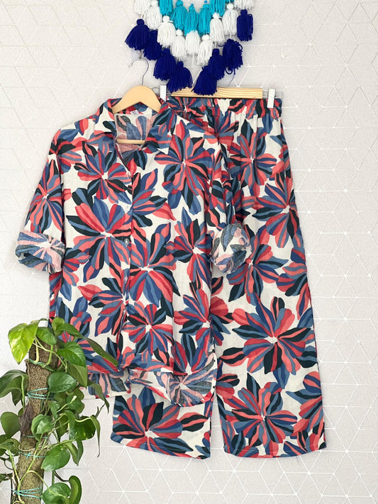 Cotton printed co-ord set in attractive shades